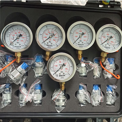 Universal Digital Hydraulic Pressure Gauges Excavator Hydraulic Pressure Test Kit 0-60Mpa Pressure Gauge