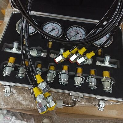 High Quality 4 Gauge Hydraulic Pressure Gauge Set For Excavator Hydraulic Pressure Measurement Kit