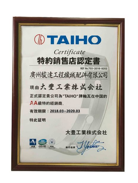 China Guangzhou Junda Machinery &amp; Equipment Co., Ltd. certificaten
